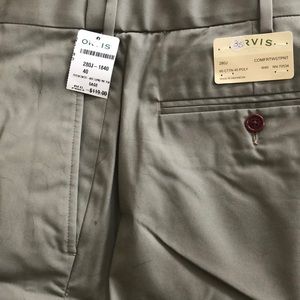 NWT Orvis Poplin Comfort fit flat front pants